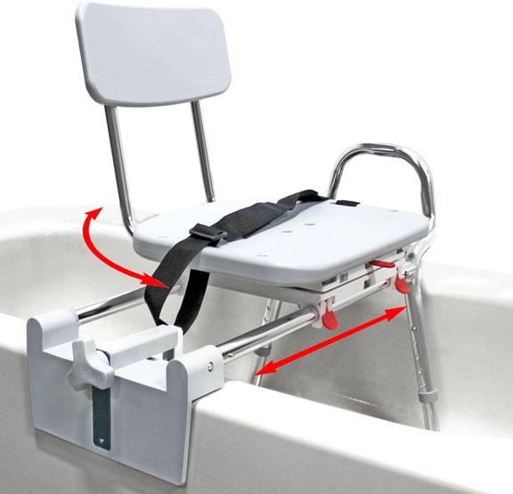 Eagle Health Tub Mount Swivel Sliding Transfer Bench