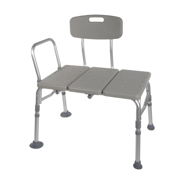 Drive Plastic Transfer Bench with Adjustable Backrest