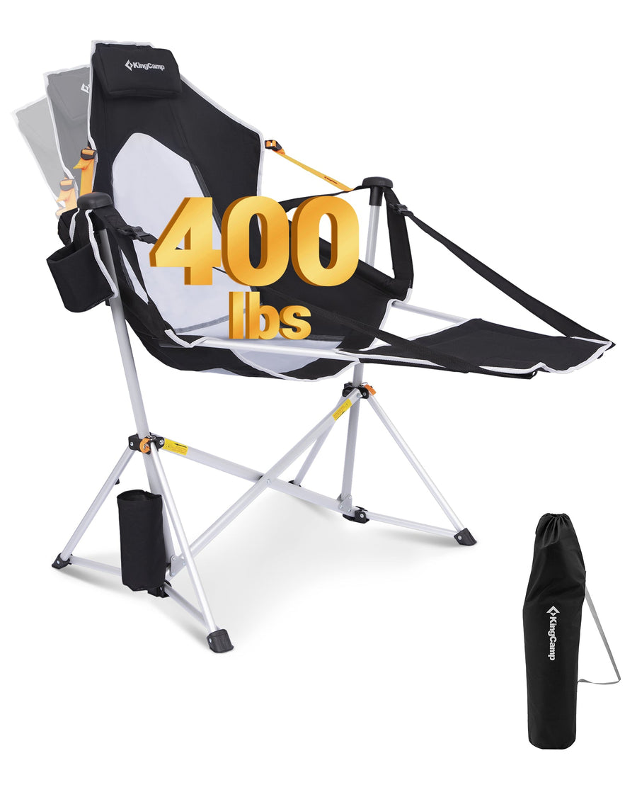 KingCamp Orchid C20 Mesh Back Hammock Chair with Footrest