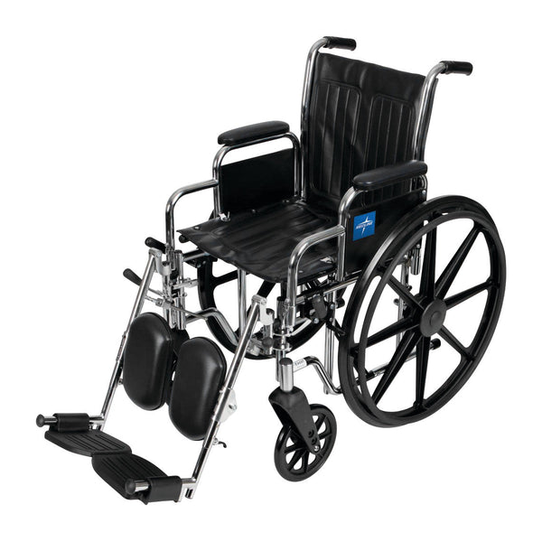 Excel 2000 Wheelchair with Removable Desk-Length Arms and Elevating Leg Rests
