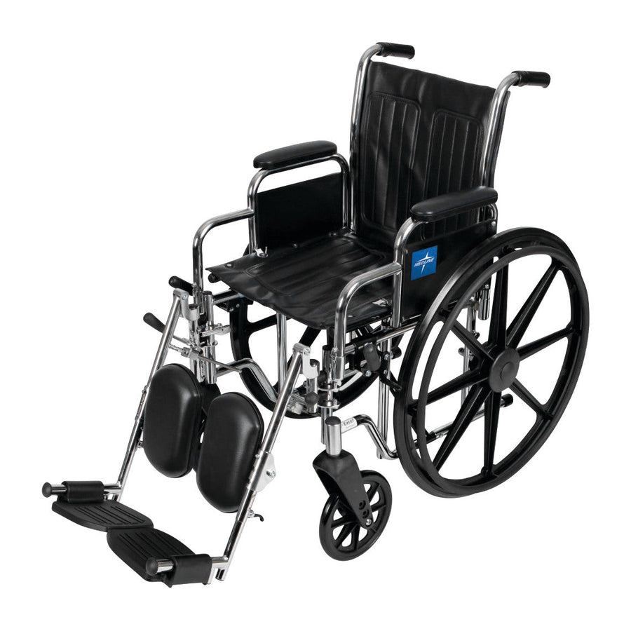 Excel 2000 Wheelchair with Removable Desk-Length Arms and Elevating Leg Rests