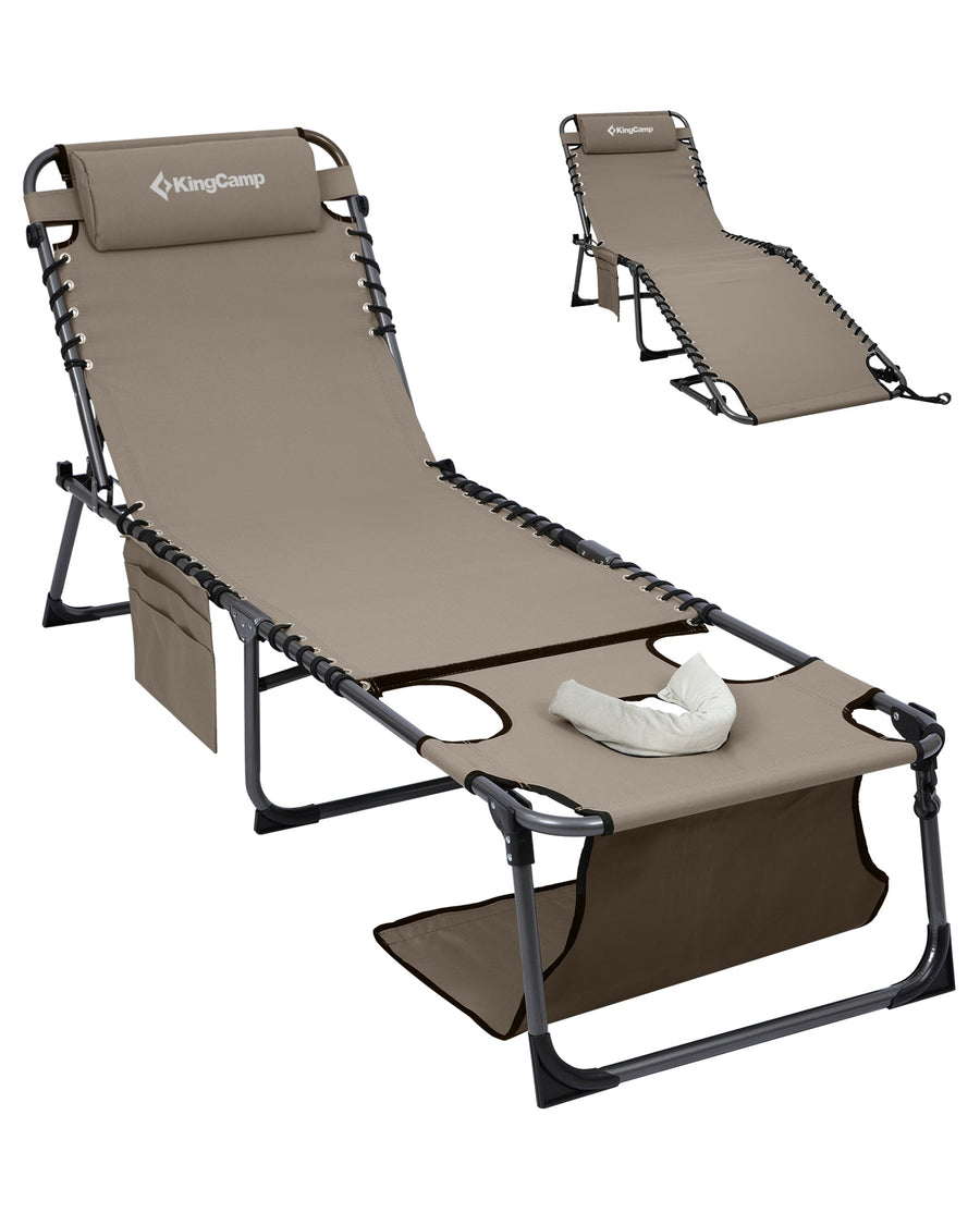 KingCamp MAGNOLIA B60 Backpack Chaise Lounge with Face Hole