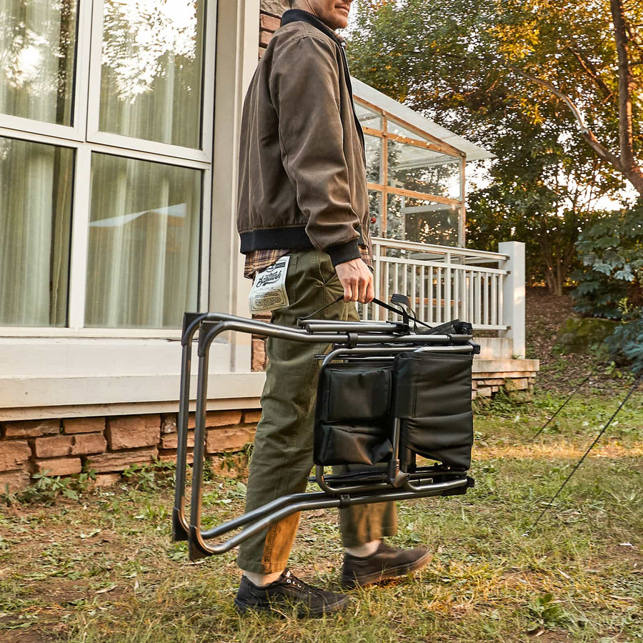 EVER ADVANCED Portable Tall Folding Camping Chair