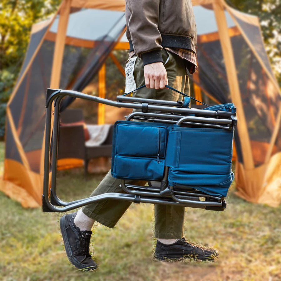 EVER ADVANCED Portable Tall Folding Camping Chair