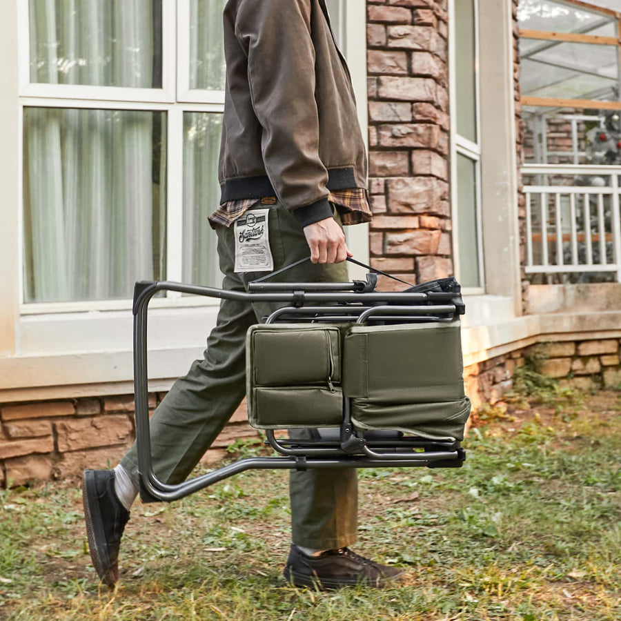 EVER ADVANCED Portable Tall Folding Camping Chair