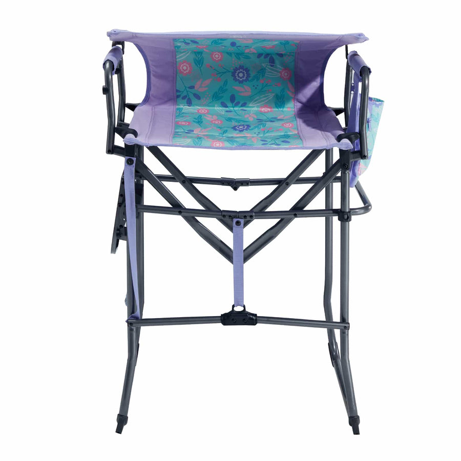 EVER ADVANCED Portable Tall Folding Camping Chair