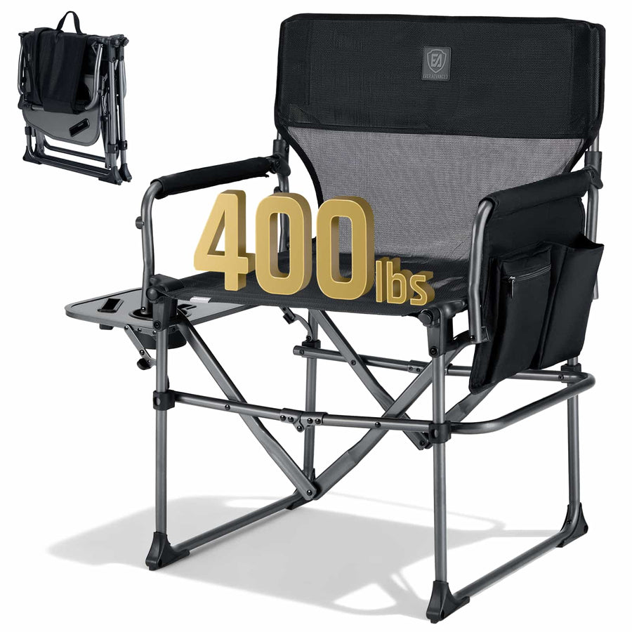 EVER ADVANCED Textilene Mesh Director Camping Chair