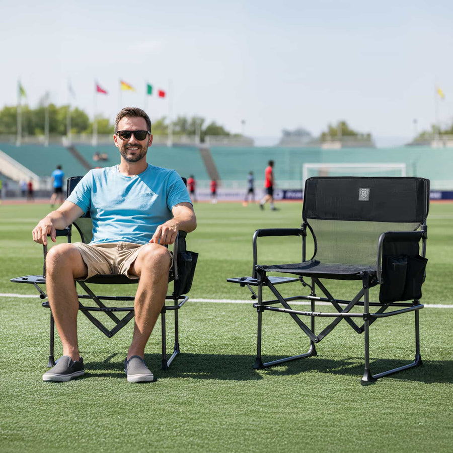 EVER ADVANCED Textilene Mesh Director Camping Chair