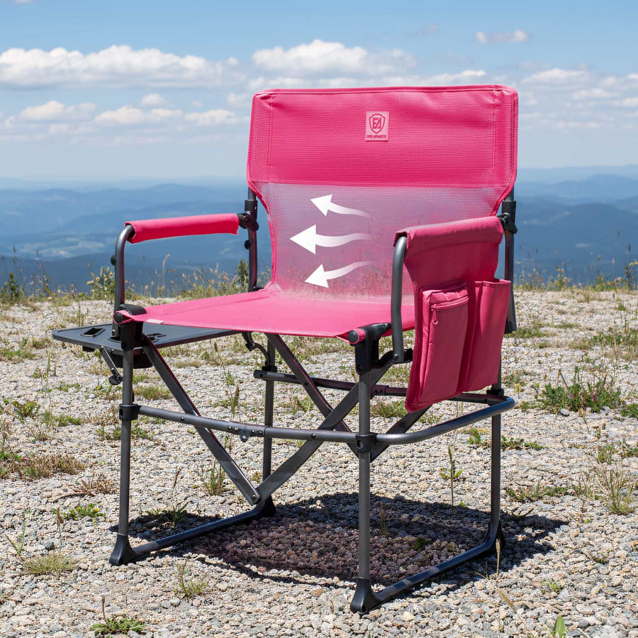 EVER ADVANCED Textilene Mesh Director Camping Chair