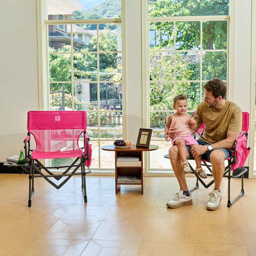 EVER ADVANCED Textilene Mesh Director Camping Chair