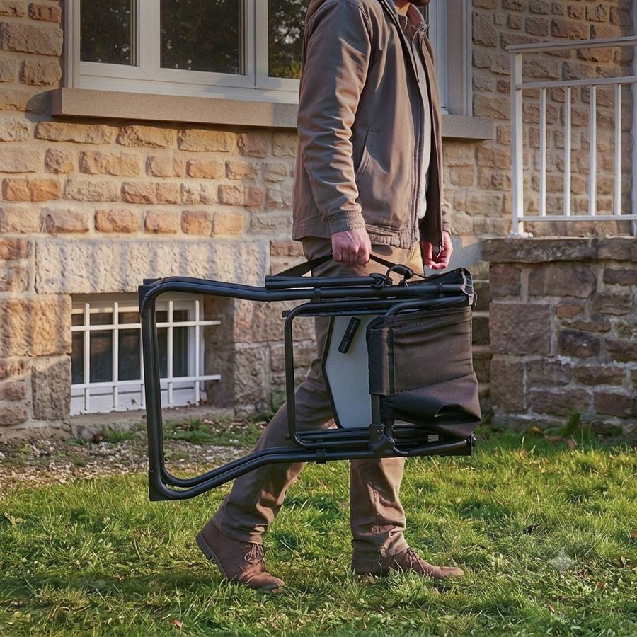 EVER ADVANCED Portable Tall Folding Camping Chair