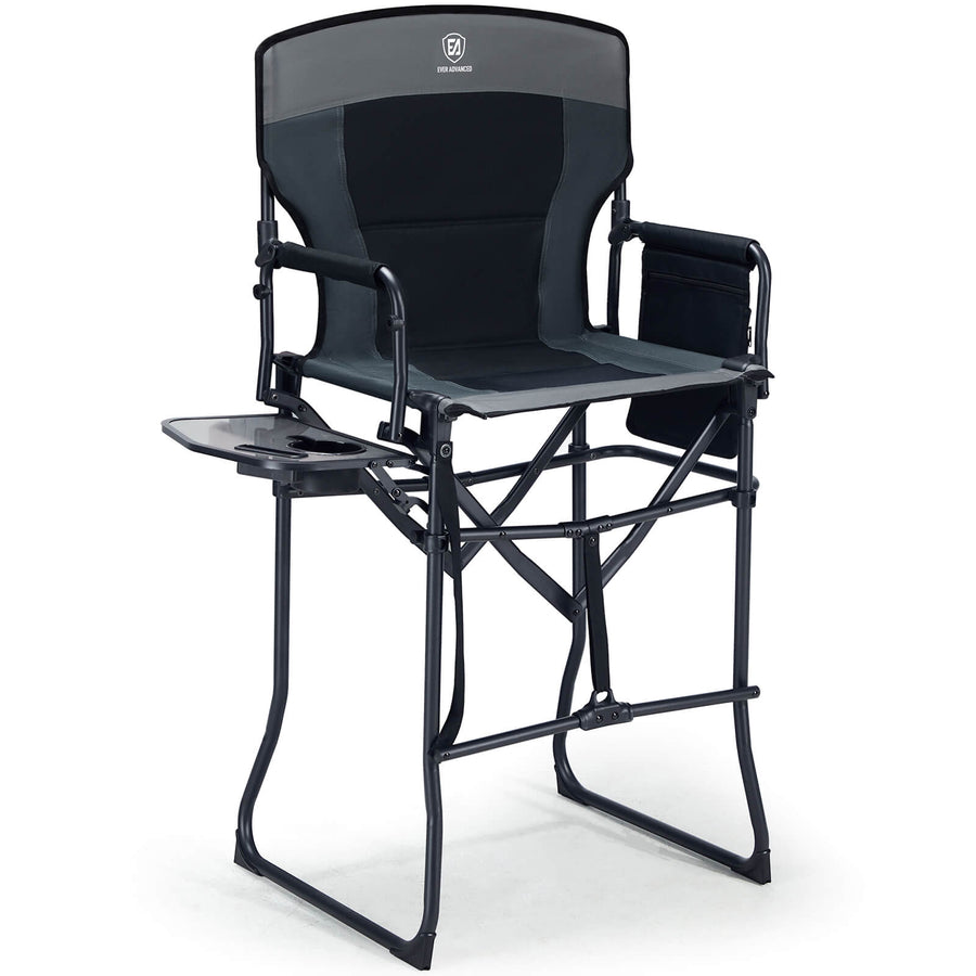 EVER ADVANCED Portable Tall Folding Camping Chair