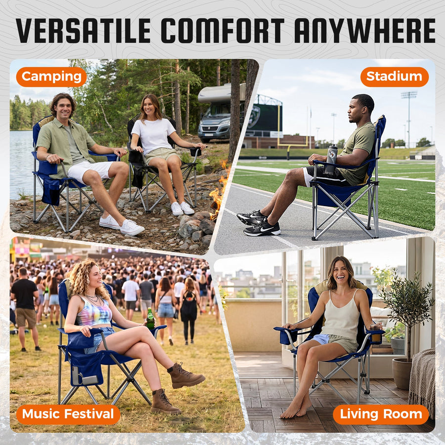 KingCamp Lumbar Support Oversized Camping Chair