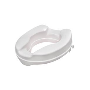 Raised Standard Toilet Seat Without Lid - 4" or 6" Height, 400 lbs Capacity