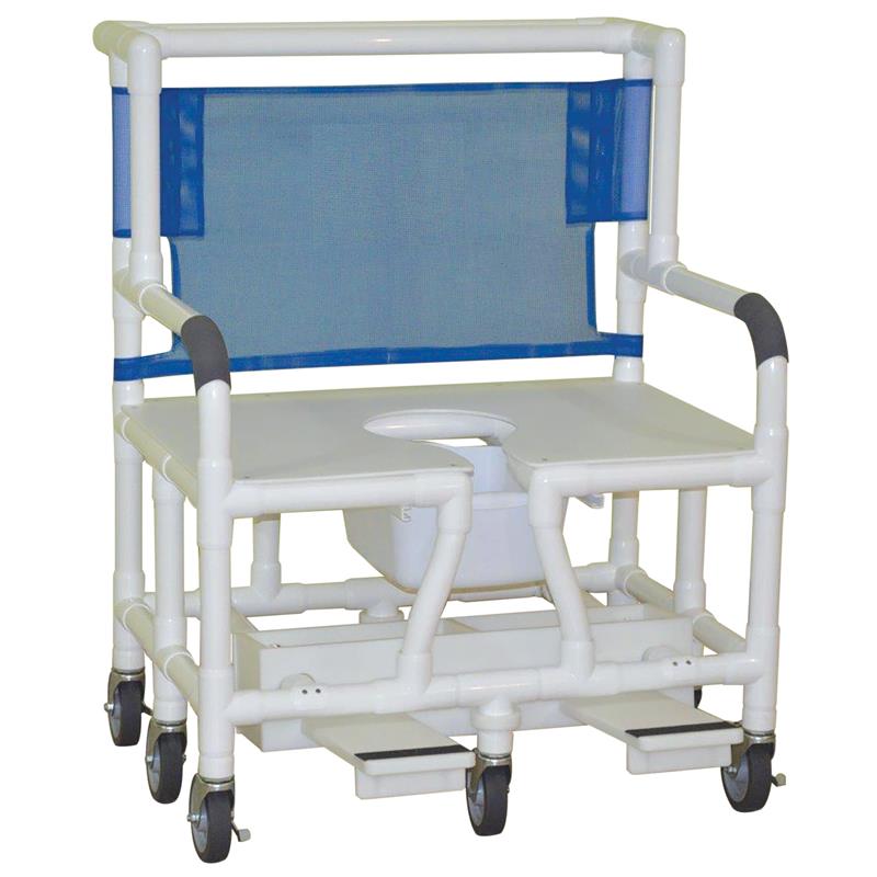 MJM Bariatric Shower Chair with High-Density Flat Seat