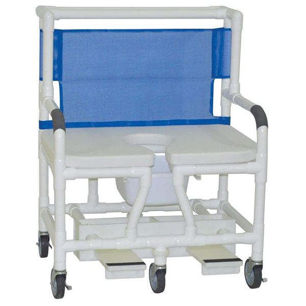 MJM Bariatric Shower Chair Deluxe Elongated Soft Seat