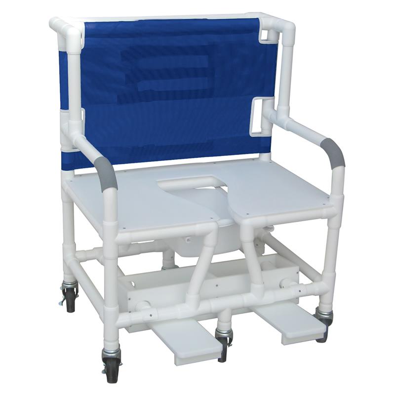 MJM Bariatric Shower Chair with High-Density Flat Seat