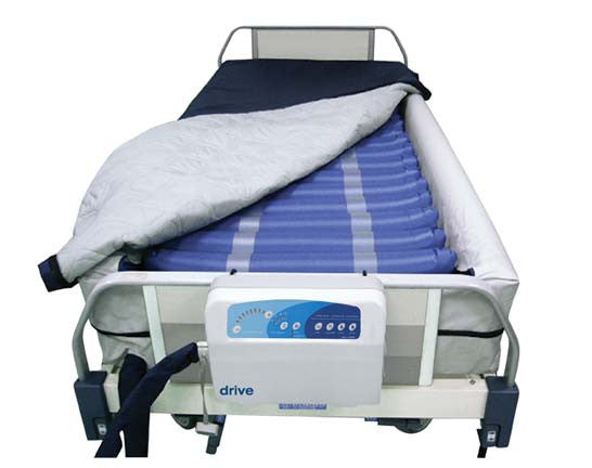 Med-Aire Plus Alternating Pressure Low Air Loss Bariatric Mattress System w/ Raised Edge, 36" x 80"
