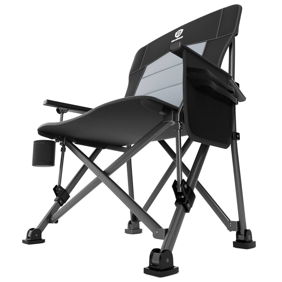 Refurbished: EVER ADVANCED Oversized Lumbar Support Folding Camping Chair