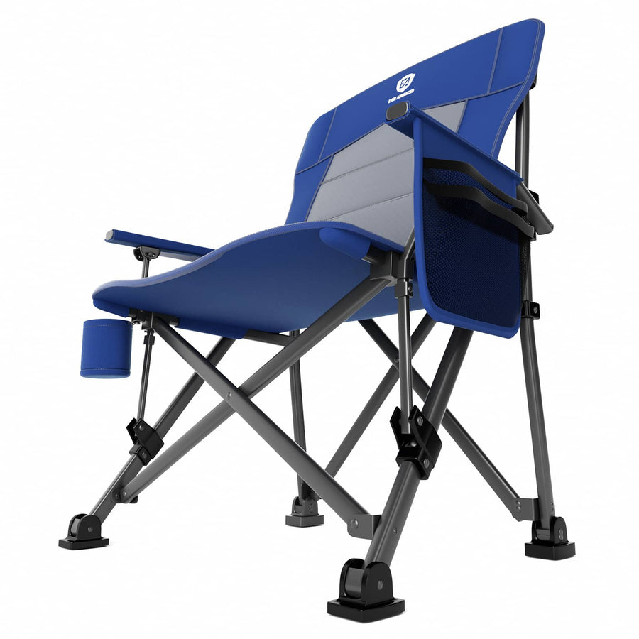 Refurbished: EVER ADVANCED Oversized Lumbar Support Folding Camping Chair