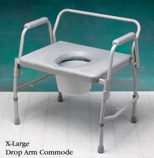 North Coast Medical NC25002 Drop Arm Commode - Extra Large