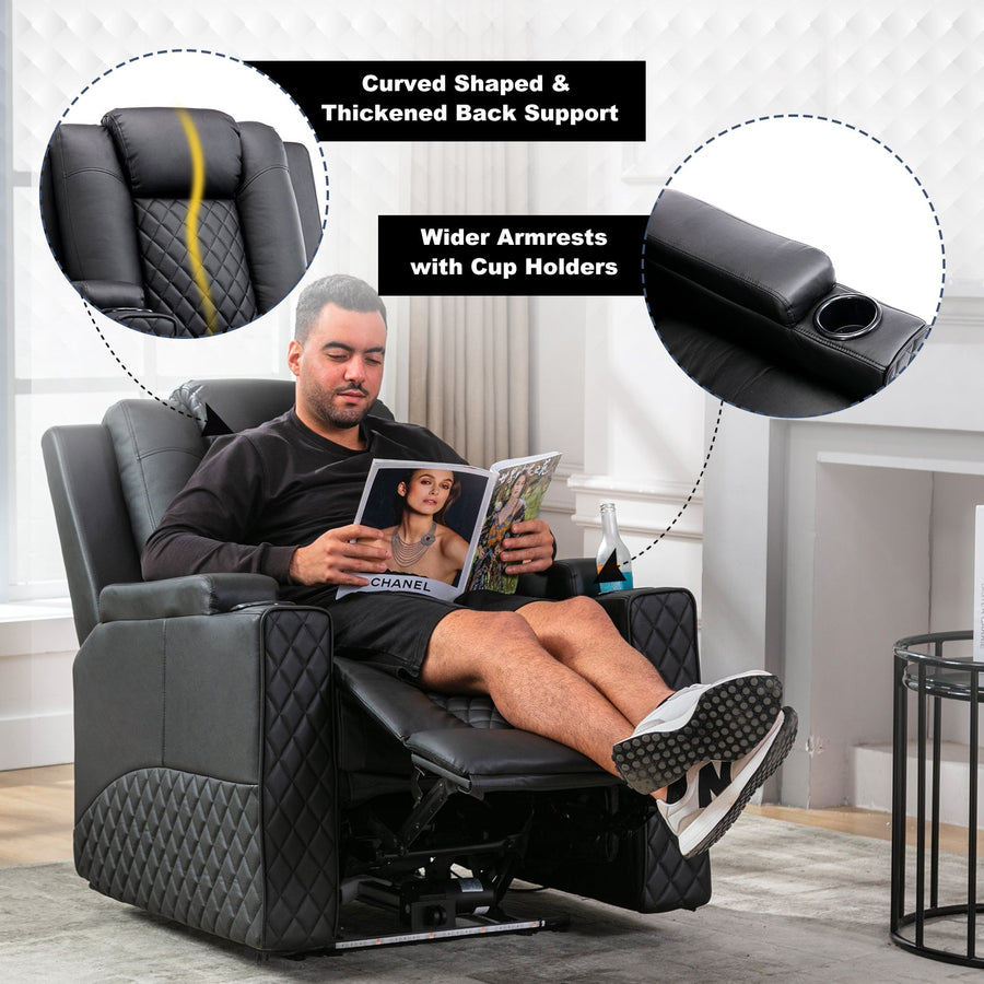 Massage Recliner with LED Lighting H7137