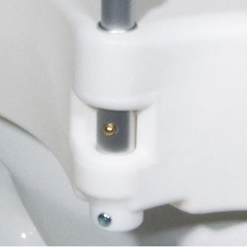 Contoured Locking Raised Toilet Seat with Tool-Free Removable Arms