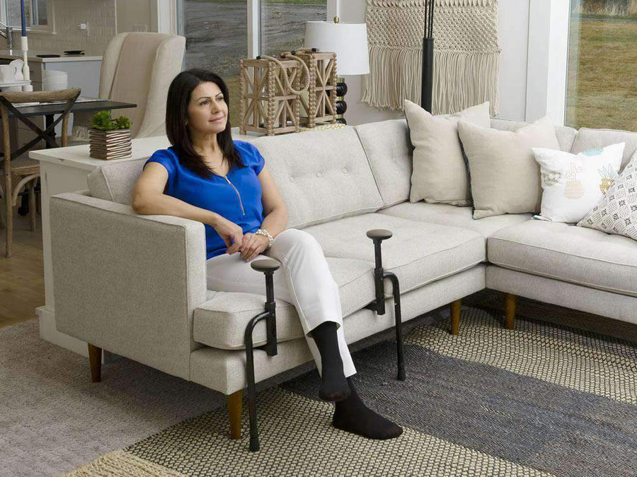 Stander EZ Stand-N-Go-Ergonomic Stand Assist Handles Mobility Aid for Couch Chair & Sofa & Living Room Grab Bar