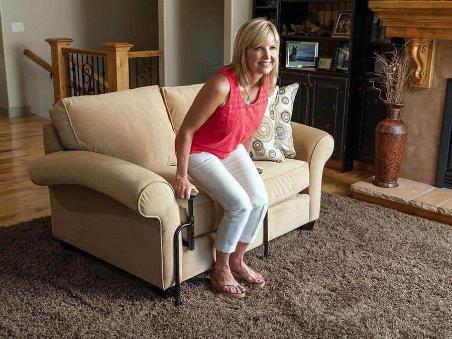Stander EZ Stand-N-Go-Ergonomic Stand Assist Handles Mobility Aid for Couch Chair & Sofa & Living Room Grab Bar