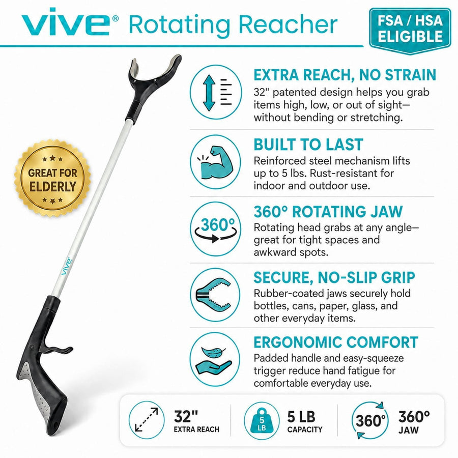 Rotating Reacher Grabber