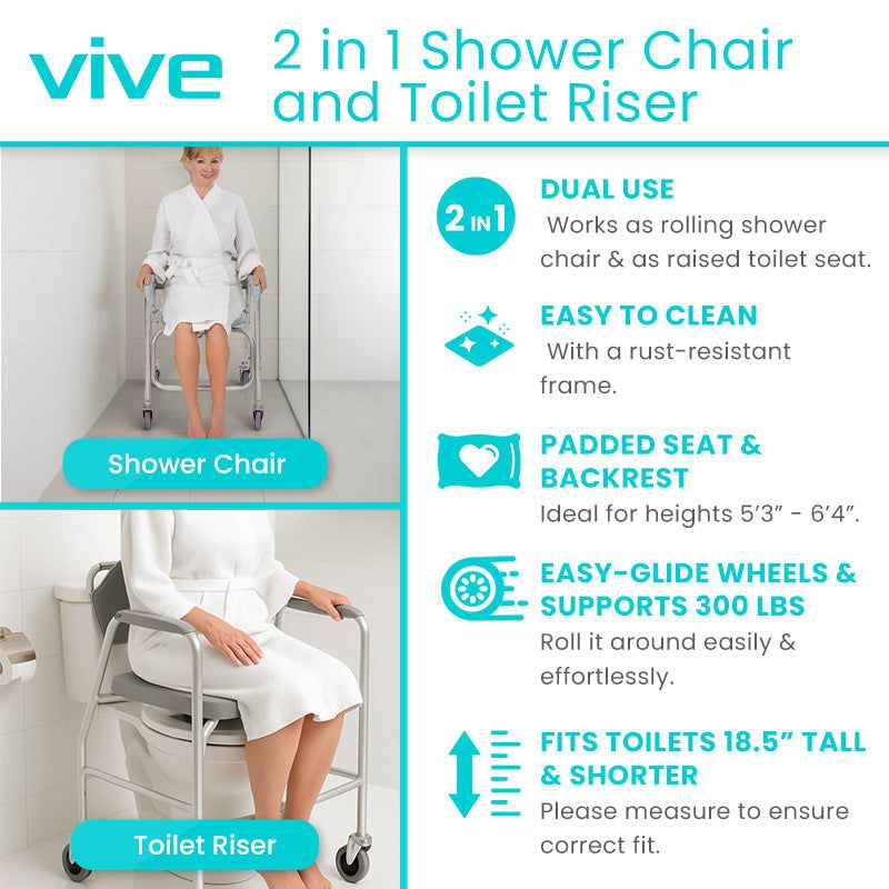 Shower Chair Toilet Riser