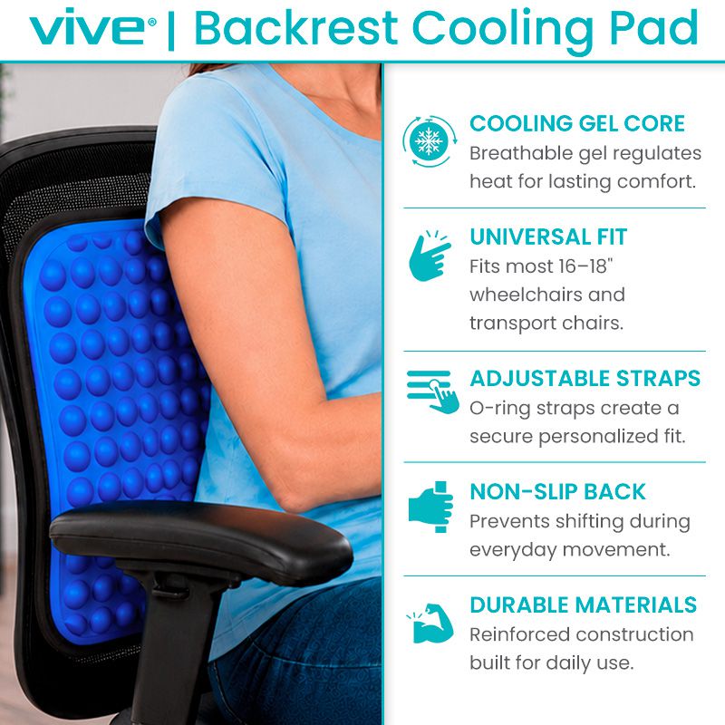 Wheelchair Backrest Cooling Pad