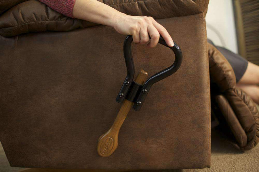 Stander Recliner Lever Extender - Ergonomic Curve Grip + Oversized Handle & Secure Fit for Easy Chair Recliner Handles