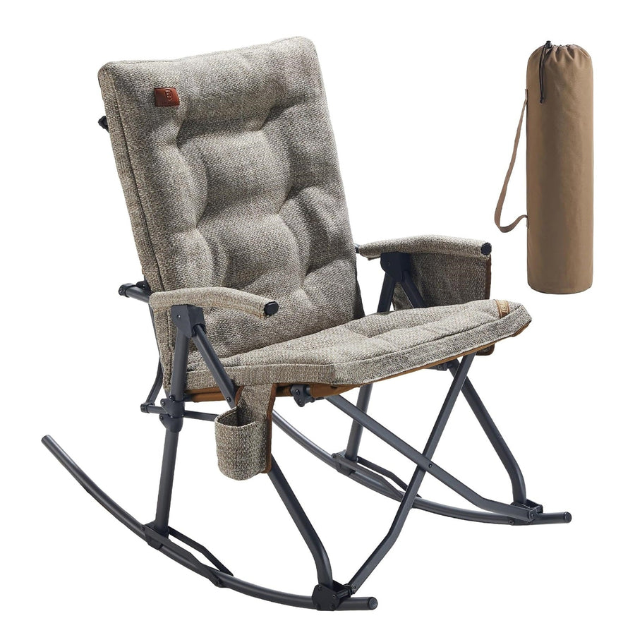 EVER ADVANCED Collapsible Patio Rocking Camping Chair