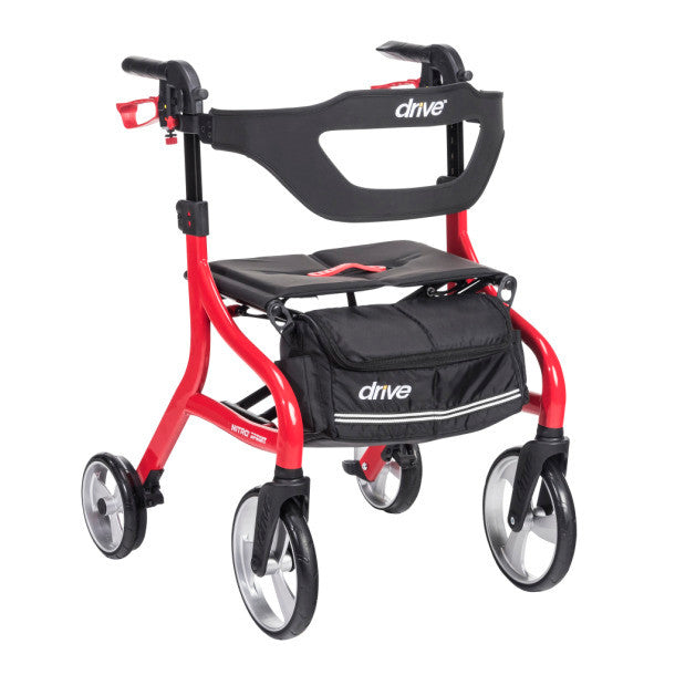 Drive Medical Nitro Sprint Rollator - User Height 4'9" to 6'2"