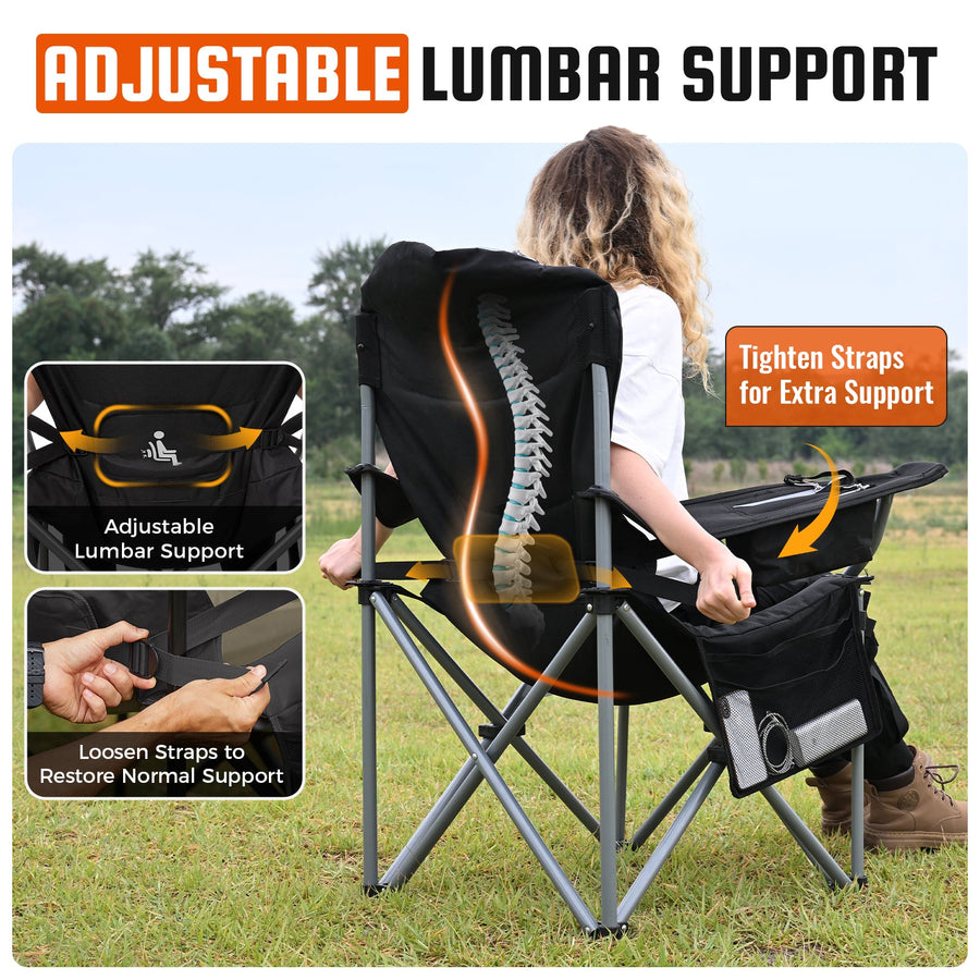 KingCamp Lumbar Support Oversized Camping Chair