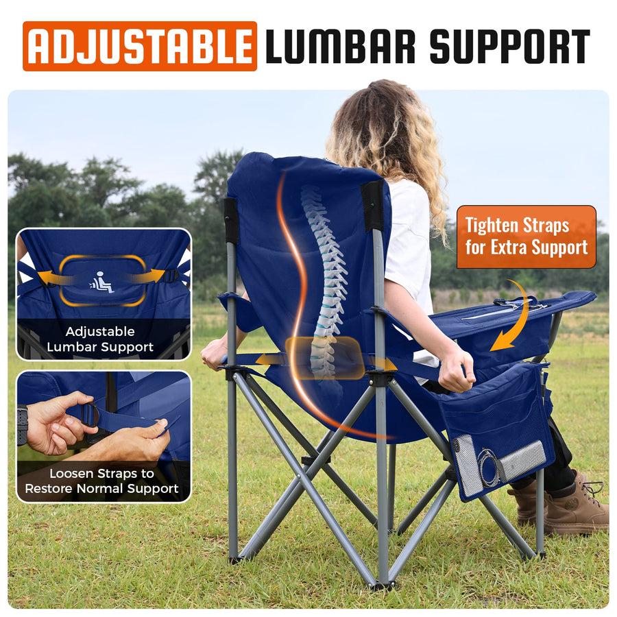 KingCamp Lumbar Support Oversized Camping Chair