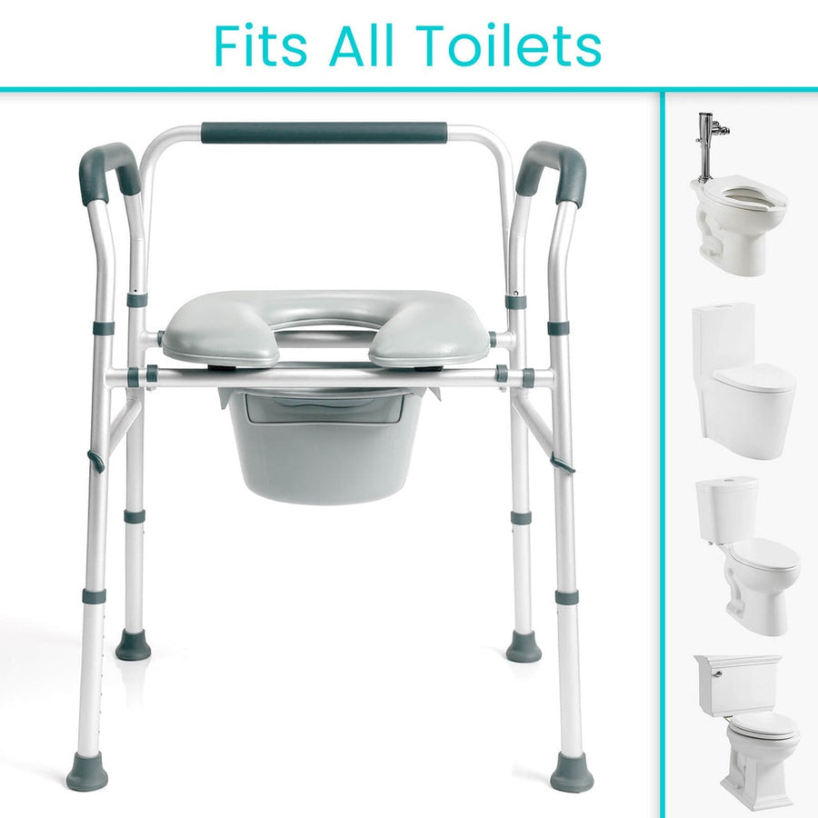 3 in 1 Padded Bedside Commode
