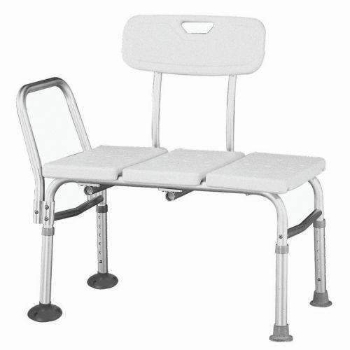 Roscoe Medical Adjustable Transfer Bench - White