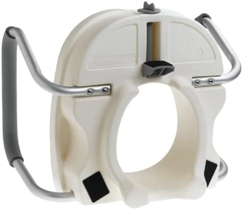 Carex E-Z Lock Raised Toilet Seat with Armrests - 5 Inch Riser