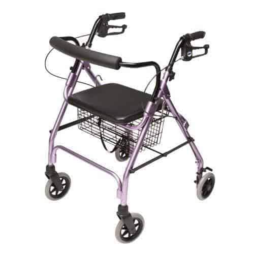 Lumex Walkabout Lite Four-Wheel Rollators - Lightweight 14.5 lbs