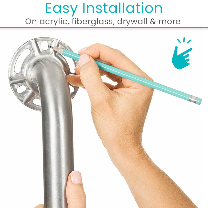 Angled Metal Grab Bar