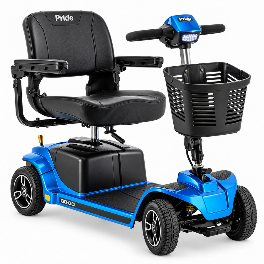 Pride Revo 2.0 4-Wheel Mobility Scooter, 375 lb Capacity