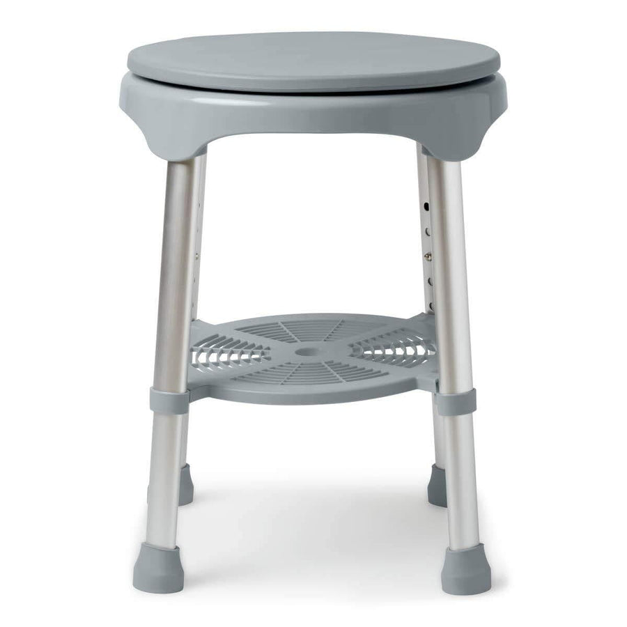 Medline Durable Lightweight 360 Swivel Shower Stool - Supports 300 lbs
