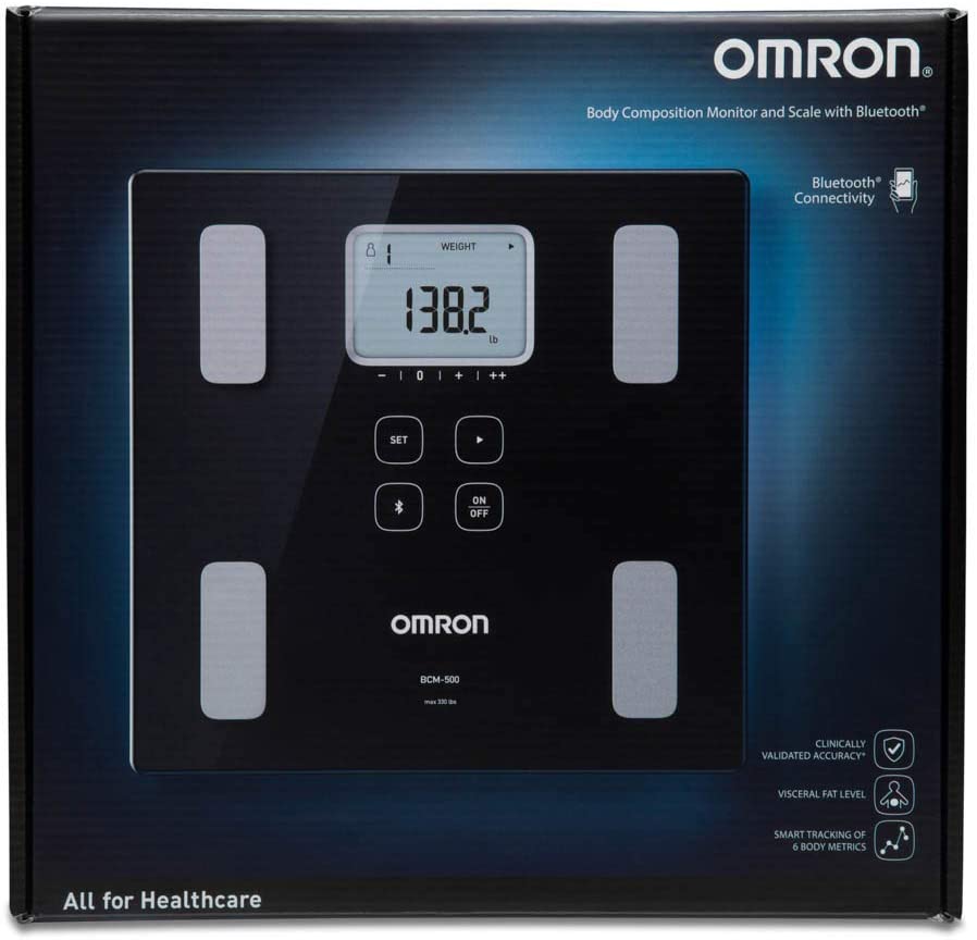 Omron Body Composition Monitor and Scale with Bluetooth Connectivity – 6 Body Metrics