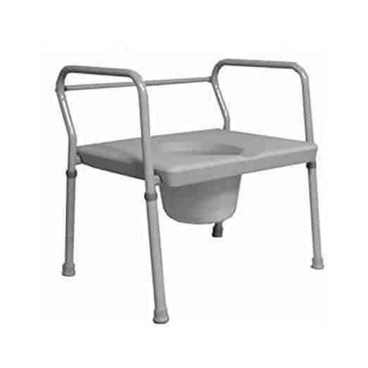 Roscoe Medical 24-Inch Extra Wide Commode - Gray