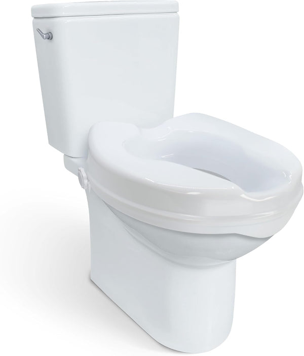 Carex Safe-Lock 2-inch Raised Toilet Seat