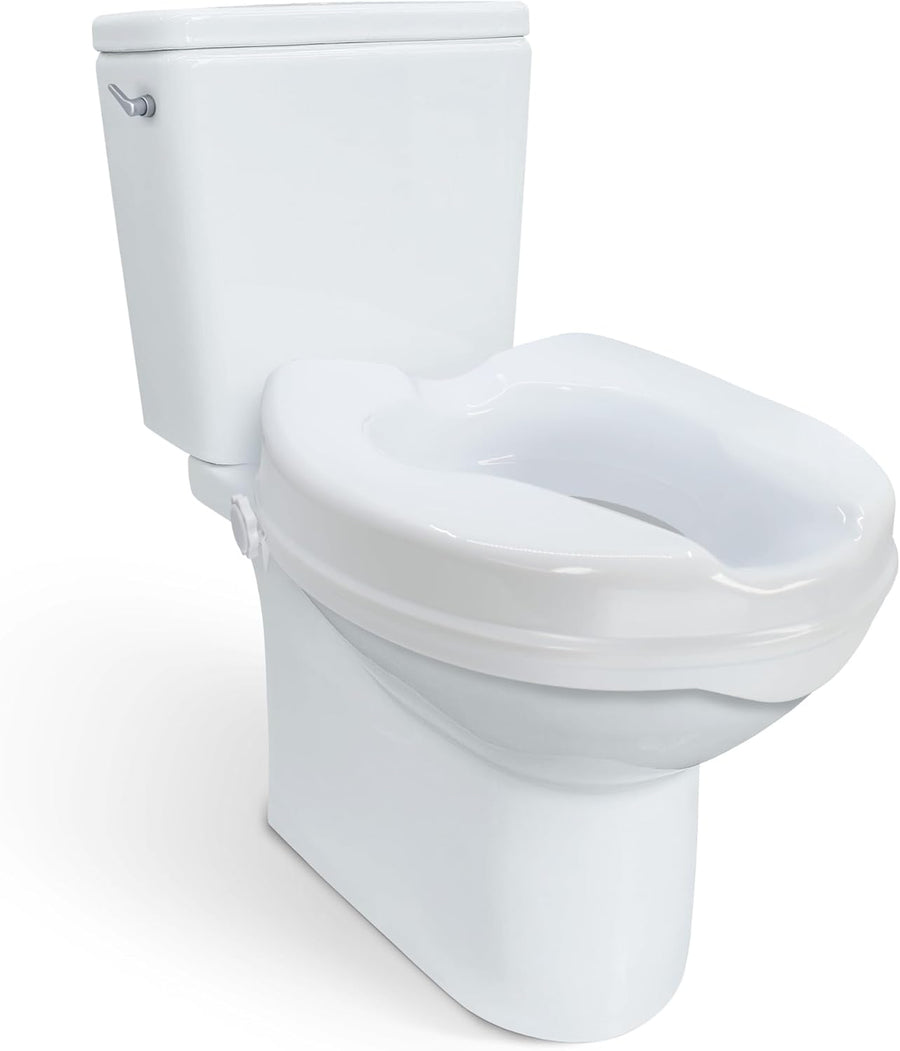Carex Safe-Lock 2-inch Raised Toilet Seat