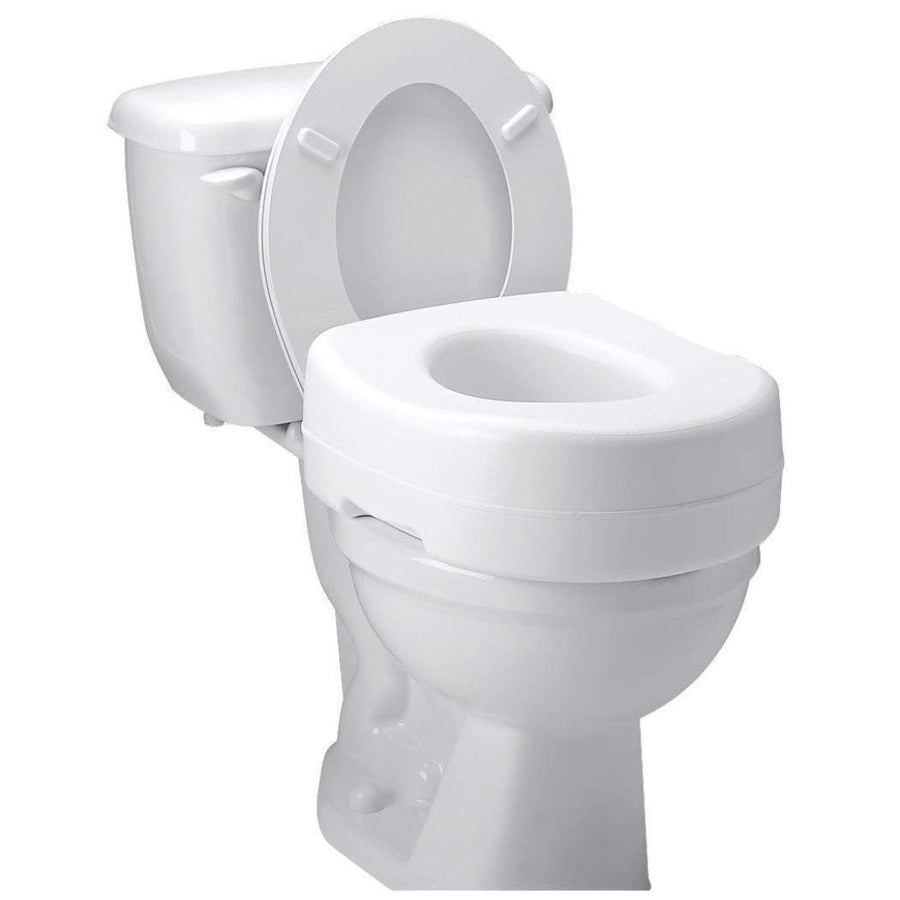 Carex Raised Toilet Seat For Standard & Elongated - Adds 5 Inches