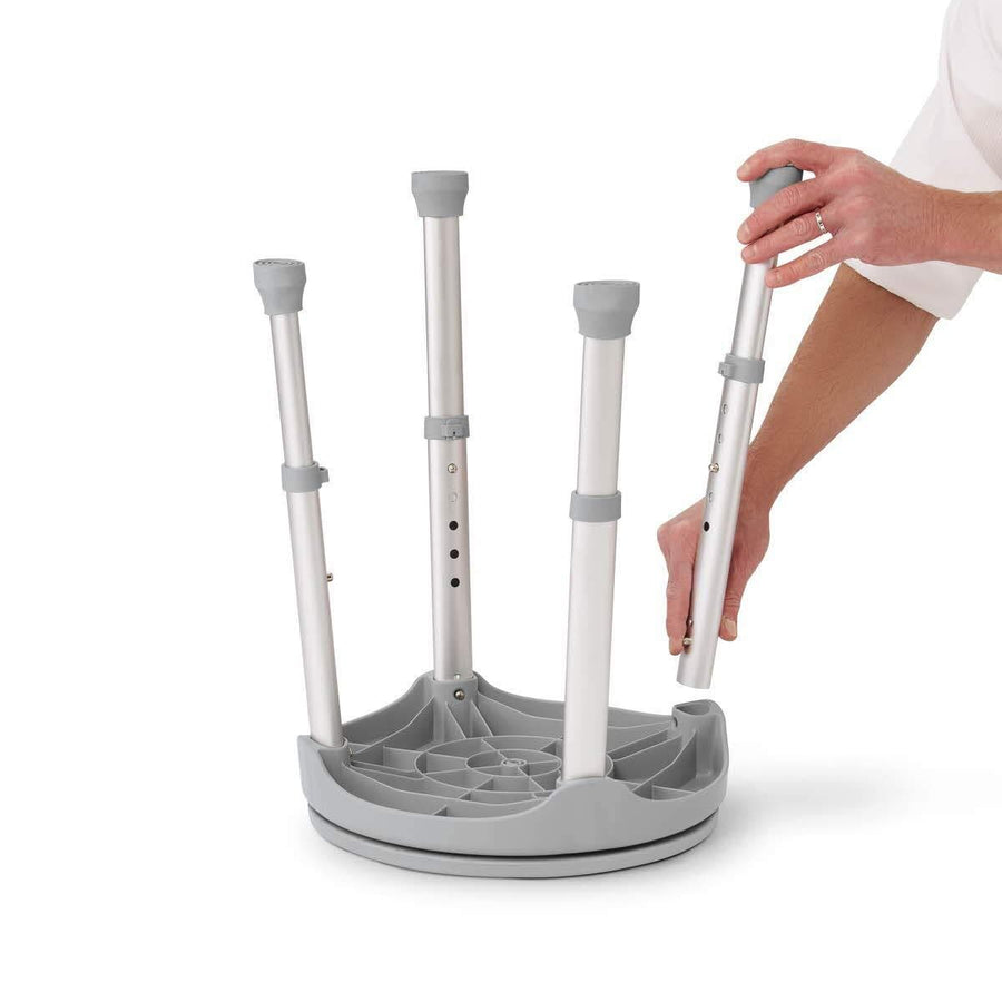 Medline Durable Lightweight 360 Swivel Shower Stool - Supports 300 lbs